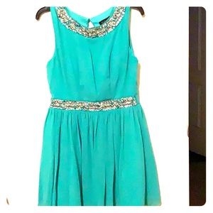 Mint Colored Party Dress